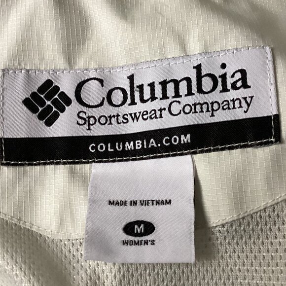 Columbia Sportswear Women's White Soft Shell Jacket Windbreaker Lightweight - Picture 12 of 14